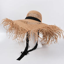 Load image into Gallery viewer, Sea Breeze Raffia Hat
