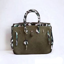 Load image into Gallery viewer, Army Camouflage Birkin Bag

