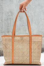 Load image into Gallery viewer, Solihiya Cane Leather Tote
