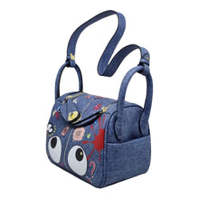 Load image into Gallery viewer, Denim Lindy Eye Theme Bag
