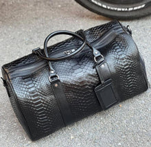 Load image into Gallery viewer, Men&#39;s Genuine Python Duffle Bag
