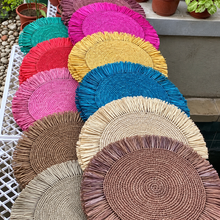 Cargar imagen en el visor de la galería, Handmade Raffia Placemat
