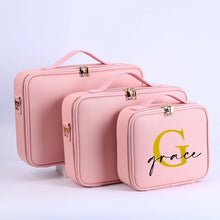 Load image into Gallery viewer, Personalized Cosmetic Bag Suitcase
