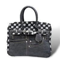 Load image into Gallery viewer, 35CM Birkin Ripped Jeans Bag
