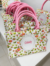 Load image into Gallery viewer, Custom Stripe Canvas Tote Bag
