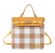 Load image into Gallery viewer, Personalized Plaid Pattern Bagpack
