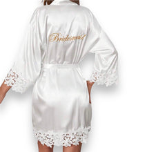 Load image into Gallery viewer, Personalized Lace  Wedding Robe | Bride &amp; Bridesmaid
