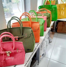 Lataa kuva Galleria-katseluun, Colored Burlap Birkin
