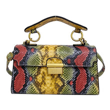 Load image into Gallery viewer, Personalized Snakeskin Square Bag
