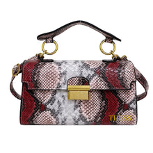 Load image into Gallery viewer, Personalized Snakeskin Square Bag
