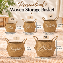 이미지를 갤러리 뷰어에 로드 , Personalized Woven Storage Basket
