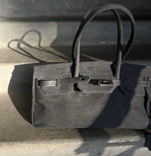 Load image into Gallery viewer, Denim Birkin - Longer Handle
