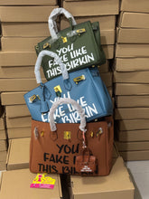 Cargar imagen en el visor de la galería, You Fake Like This Birkin - Custom Printed Graphic Bag
