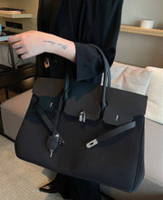 Load image into Gallery viewer, Retro Canvas Birkin with Mix Leather
