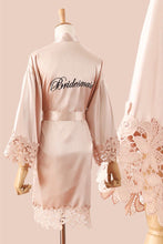 Lataa kuva Galleria-katseluun, Personalized Lace  Wedding Robe | Bride &amp; Bridesmaid
