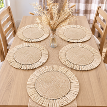 Cargar imagen en el visor de la galería, Handmade Raffia Placemat
