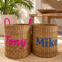 이미지를 갤러리 뷰어에 로드 , Personalized Seagrass Basket
