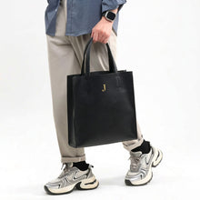 Load image into Gallery viewer, Personalized Men's Leather Tote Bag
