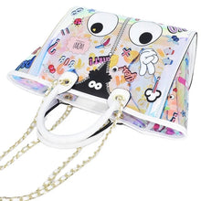 Charger l&#39;image dans la galerie, Eye Theme Holographic Chain Tote
