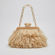 Load image into Gallery viewer, Raffia Chain Clutch Bag
