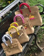 Lataa kuva Galleria-katseluun, Burlap Birkin Bag - Wholesale 60pcs
