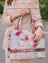 Load image into Gallery viewer, Velvet Tote Bag
