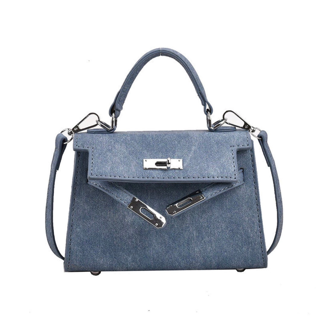 Small Denim Square Bag