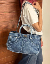 Load image into Gallery viewer, Distressed Jean Bag
