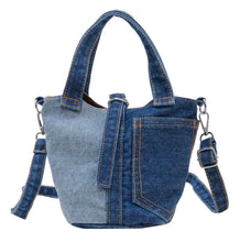 Cargar imagen en el visor de la galería, 20cm Denim Bucket Bag
