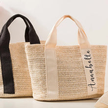 Carica l&#39;immagine nel visualizzatore di Gallery, Personalized Boho Straw Bag
