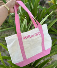 Load image into Gallery viewer, Embroidered Two Tone Canvas bag
