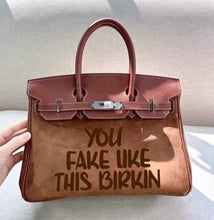 Cargar imagen en el visor de la galería, Birkin Suede Handbag
