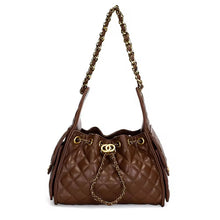 Load image into Gallery viewer, Diamond Grid Bucket Bag
