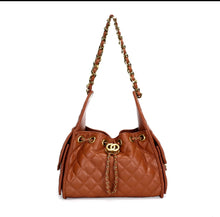 Load image into Gallery viewer, Diamond Grid Bucket Bag
