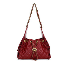 Load image into Gallery viewer, Diamond Grid Bucket Bag
