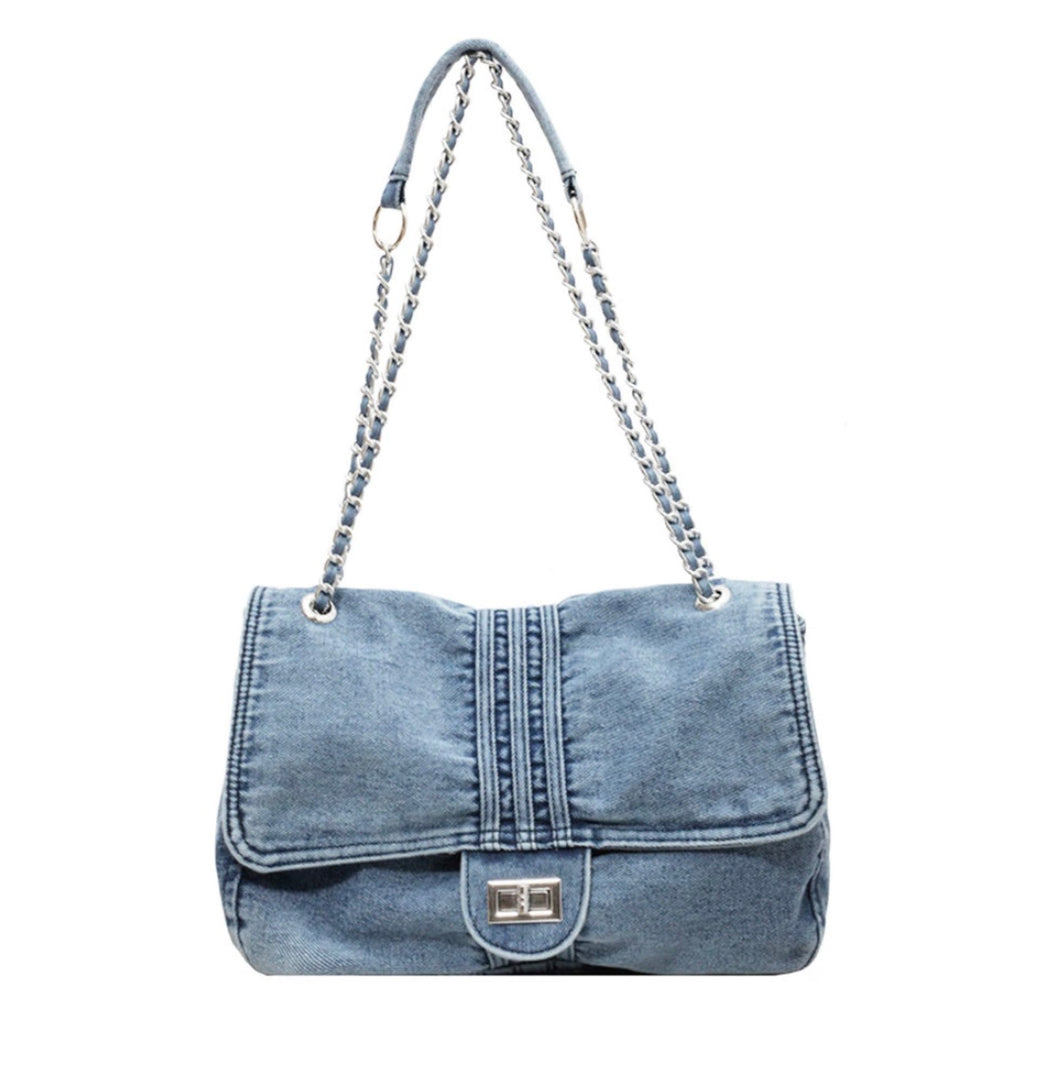 Denim Chain bag