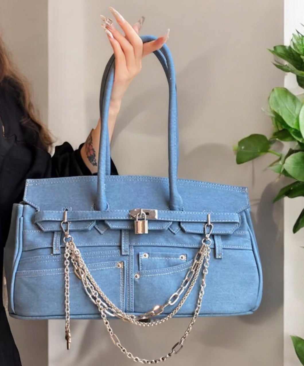 Denim Handbag