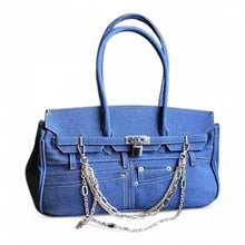 Cargar imagen en el visor de la galería, Denim Birkin Longer Handle - Limited Edition
