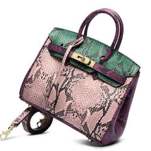 Load image into Gallery viewer, Snake Skin Pattern Genuine Leather Bag
