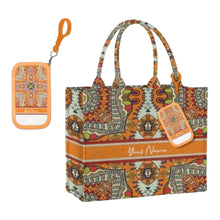Load image into Gallery viewer, Custom Stripe Canvas Bag with Hand Sanitizer
