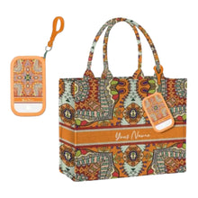 Lataa kuva Galleria-katseluun, Custom Stripe Canvas Bag with Hand Sanitizer
