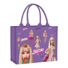 Afbeelding in Gallery-weergave laden, Barbie Edition - Aangepaste gestreept canvas draagtas
