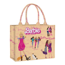 Carica l&#39;immagine nel visualizzatore di Gallery, Barbie Edition - Custom Stripe Canvas Tote Bag
