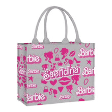 Load image into Gallery viewer, Barbie Edition - Custom Stripe Canvas Tote Bag
