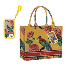 Load image into Gallery viewer, Custom Stripe Canvas Bag with Hand Sanitizer
