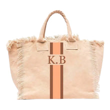 Load image into Gallery viewer, Monogram Fringed Tote
