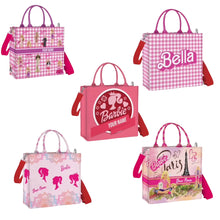 Carregar imagem no visualizador da galeria, Barbie Edition - Custom Stripe Canvas Tote Bag
