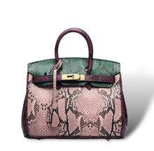 Load image into Gallery viewer, Snake Skin Pattern Genuine Leather Bag
