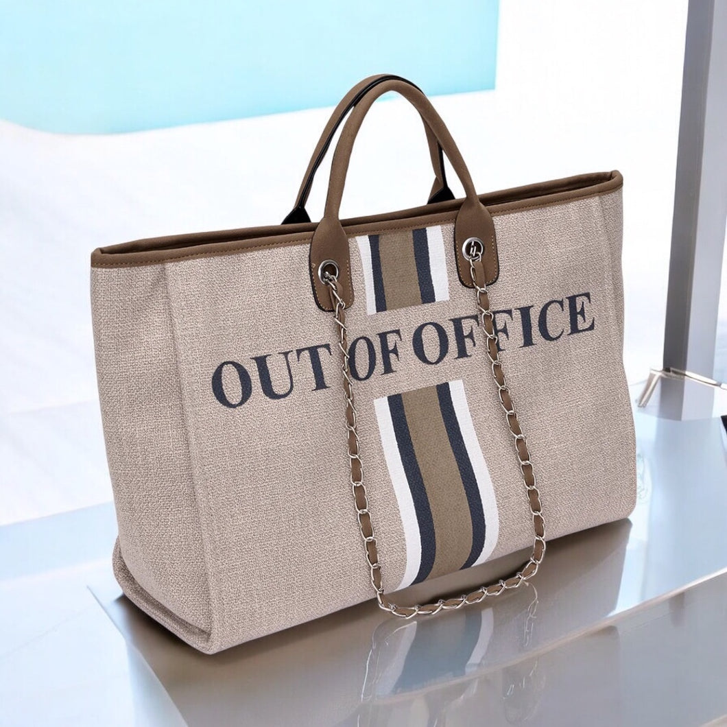 Embroidered Monogram Canvas Bag - Travellers Hat Boutique