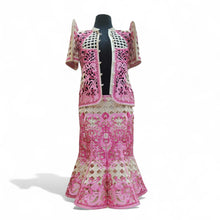 Cargar imagen en el visor de la galería, Filipiniana Pink Set - Full Embroidered
